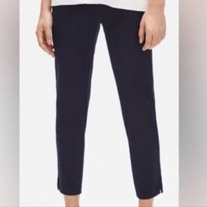 Eileen Fisher pull on cropped zipper hem pants Sz M